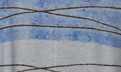Go Couture Asymmetric Dolman Sweater In Blue Perennial