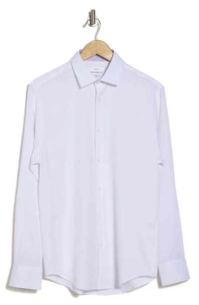 Shop Construct Slim Fit Solid 4-way Stretch Performance Dress Shirt In White