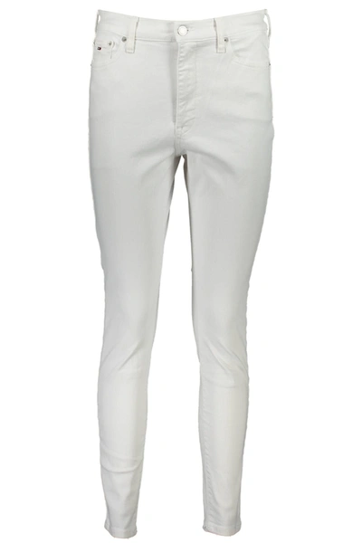 Tommy Hilfiger White Cotton Jeans &amp; Women's Pant | ModeSens
