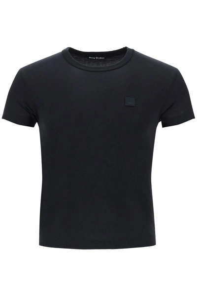 Shop Acne Studios Organic Cotton T-shirt In Black