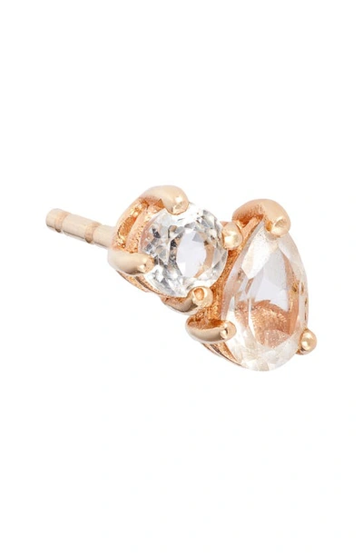 Anzie X Mel Soldera Jumelle Stud Earrings In Clear