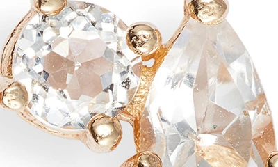 Anzie X Mel Soldera Jumelle Stud Earrings In Clear