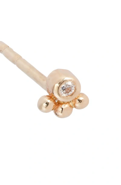 Anzie X Mel Soldera Phanie Diamond Stud Earrings In Clear