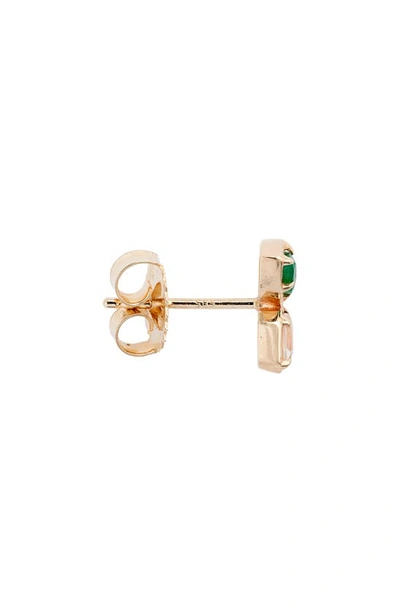 Shop Anzie Mélia Stud Earrings In Green