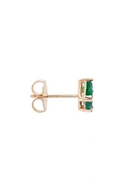Shop Anzie X Mel Soldera Jumelle Emerald Stud Earrings In Green