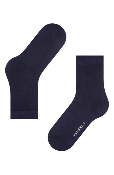 Shop Falke Cotton Touch Socks In Dark Navy