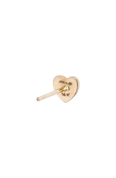 Anzie Enamel Heart Stud Earrings In Blue