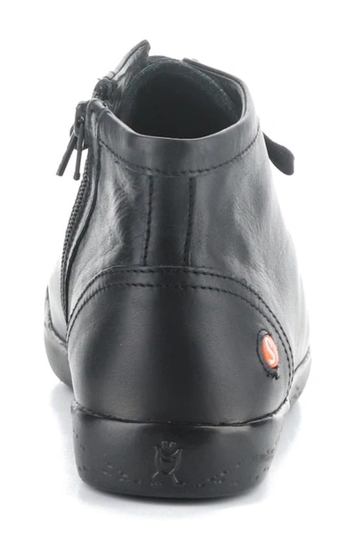 Shop Softinos By Fly London Ibbi Lace-up Sneaker In 022 Black Supple Leather