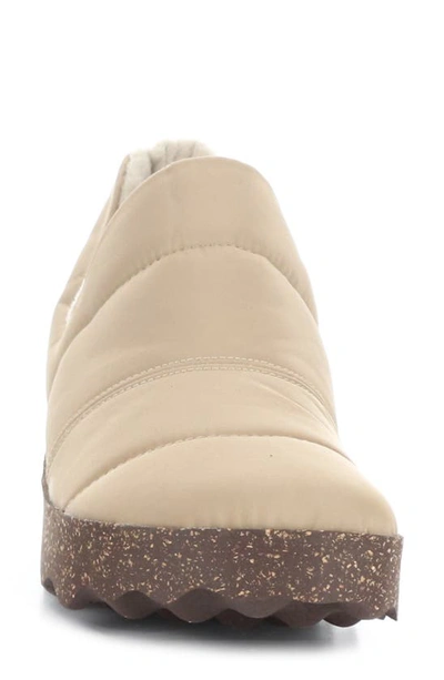 Shop Asportuguesas By Fly London Crus Quilted Slip-on Sneaker In Taupe Nylon