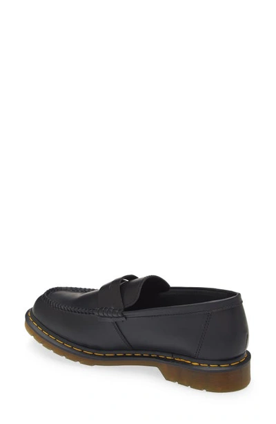 Shop Dr. Martens' Penton Penny Loafer In Black Smooth