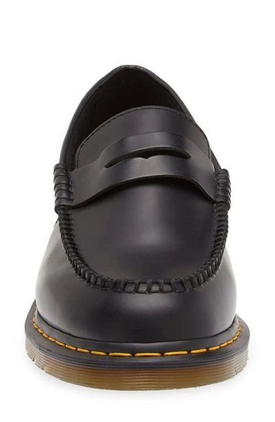 Shop Dr. Martens' Penton Penny Loafer In Black Smooth