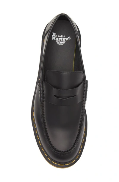 Shop Dr. Martens' Penton Penny Loafer In Black Smooth