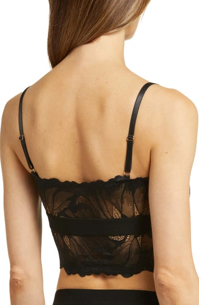 Kilo Brava Longline Lace Bralette In Black