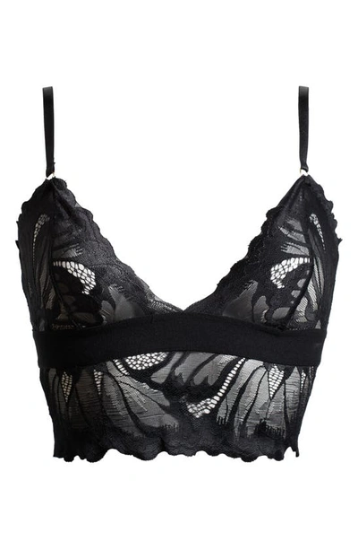 Kilo Brava Longline Lace Bralette In Black