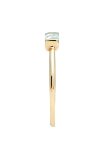 Bony Levy Blc 14k Gold Sky Blue Topaz Stacking Ring In 14k Yellow Gold
