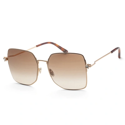 Shop Jimmy Choo Women's Trisha 58mm Sunglasses In Gold