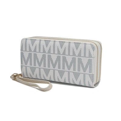 Shop Mkf Collection By Mia K Danielle Milan M Signature Wallet Wristlet In White