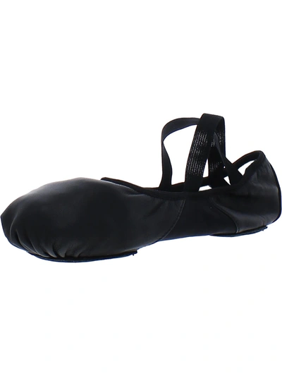 Shop Capezio Hanami Womens Leather Flex Arch Dance Shoes In Black