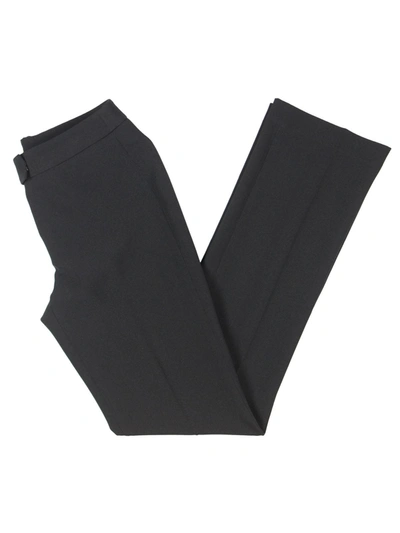 Shop Anne Klein Womens Knit Straight Leg Dress Pants In Black