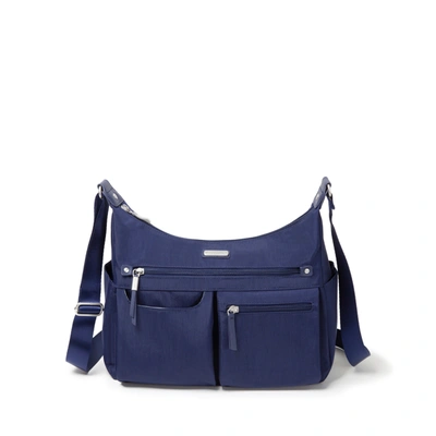 Baggallini Women's Anywhere Large Hobo Handbag With Rfid Wristlet In Blue