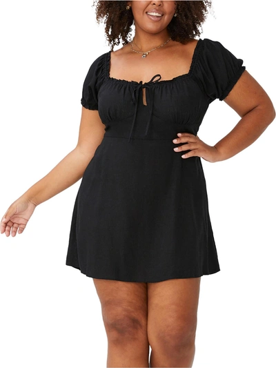 Shop Cotton On Womens Party Mini Sheath Dress In Black