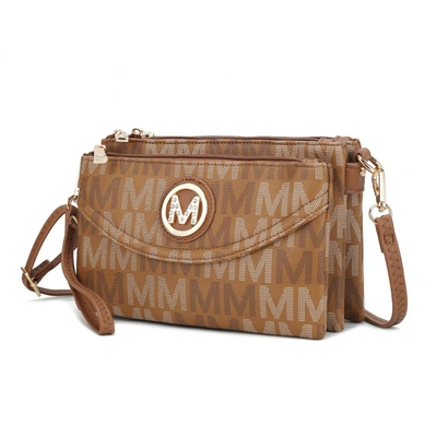 Mkf Collection By Mia K Ishani Five Compartments M Signature Crossbody Bag In Multi