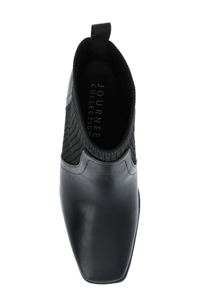 Journee Collection Harlowe Knit Bootie In Black