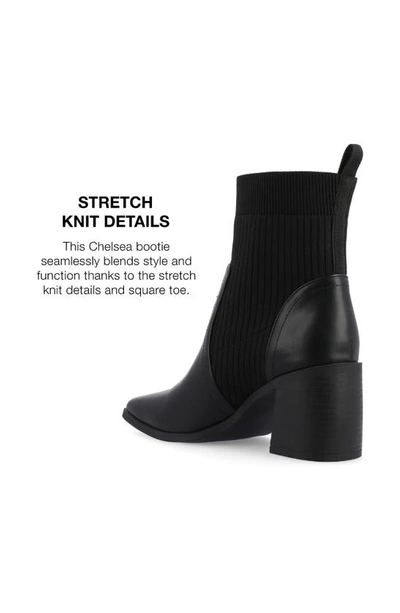 Journee Collection Harlowe Knit Bootie In Black