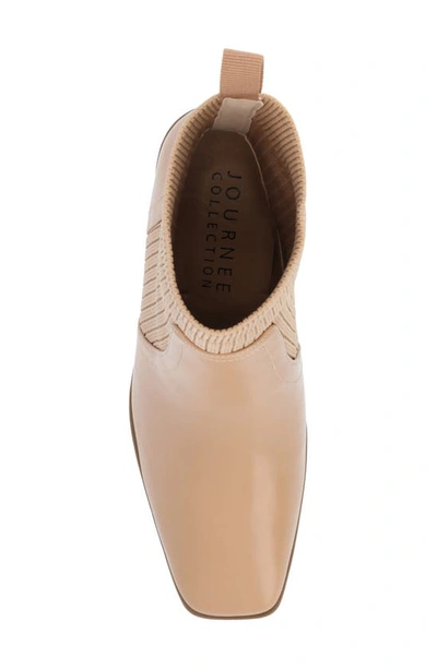 Journee Collection Harlowe Knit Bootie In Tan