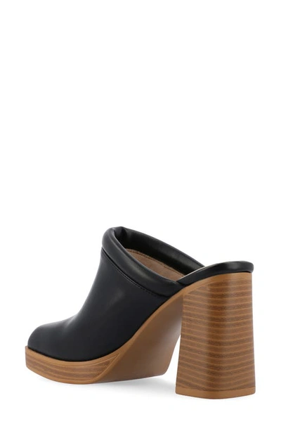 Shop Journee Collection Izara Platform Mule In Black