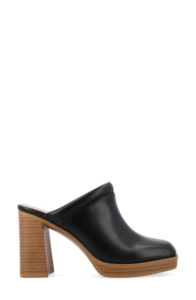 Shop Journee Collection Izara Platform Mule In Black