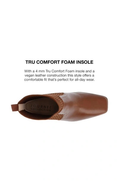 Journee Collection Harlowe Knit Bootie In Cognac