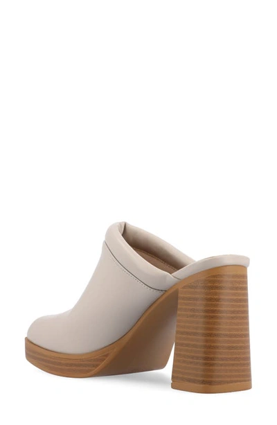 Shop Journee Collection Izara Platform Mule In Stone