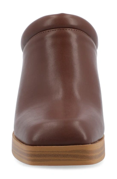 Shop Journee Collection Izara Platform Mule In Brown