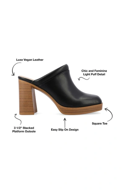 Shop Journee Collection Izara Platform Mule In Black