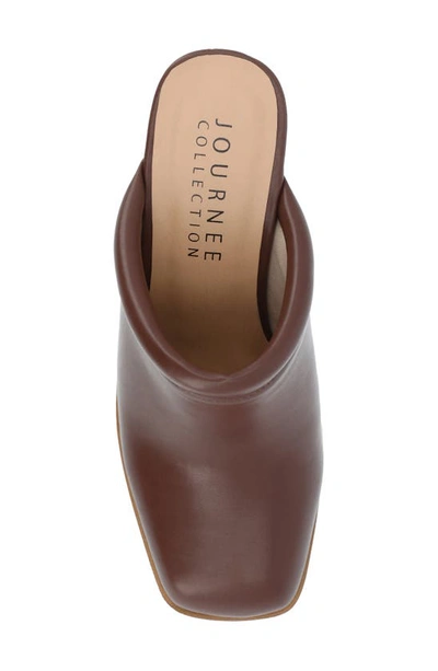 Shop Journee Collection Izara Platform Mule In Brown