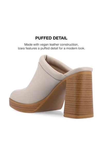 Journee Collection Izara Platform Mule In Stone