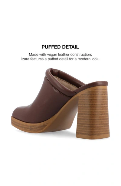 Journee Collection Izara Platform Mule In Brown