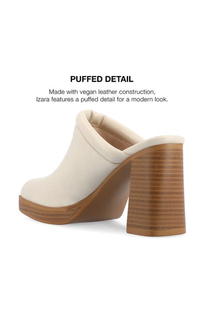 Shop Journee Collection Izara Platform Mule In Bone