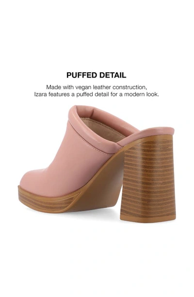 Journee Collection Izara Platform Mule In Rose
