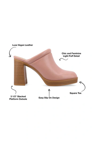 Journee Collection Izara Platform Mule In Rose