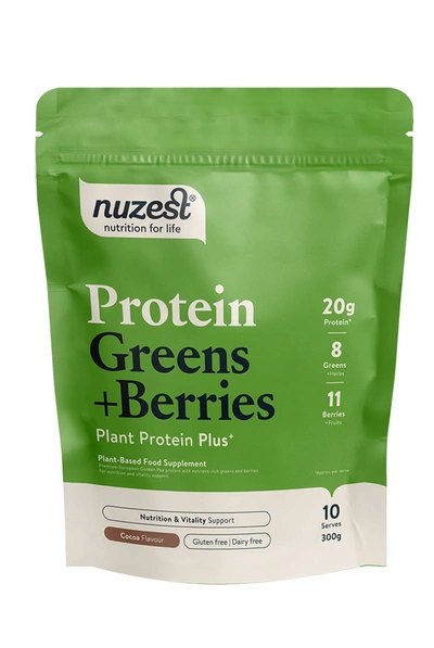 Shop Nuzest Protein Greens + Berries Cocoa Flavour