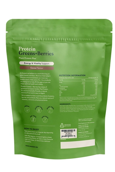 Nuzest Protein Greens + Berries Cocoa Flavour