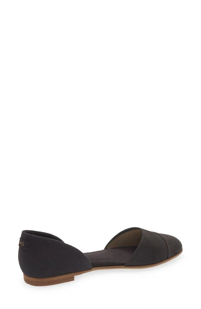Shop Toms Jutti D'orsay Flat In Black Leather