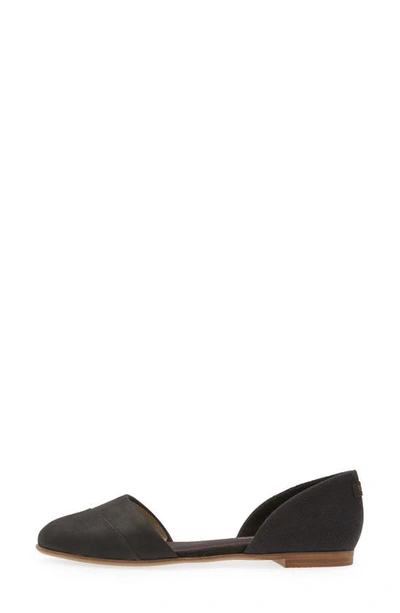 Shop Toms Jutti D'orsay Flat In Black Leather