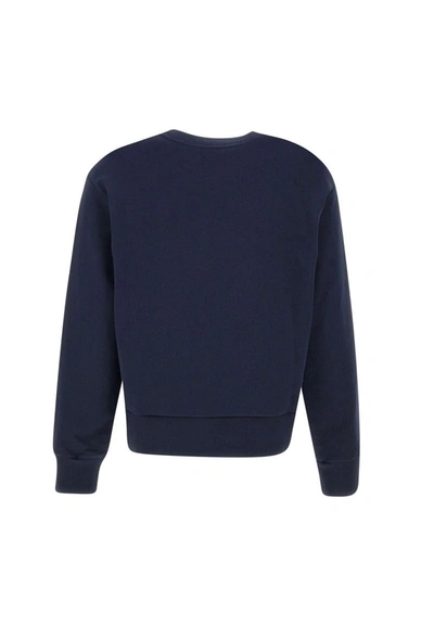 Shop Apc A.p.c. "sweat Sibylle" Cotton Sweatshirt In Blue
