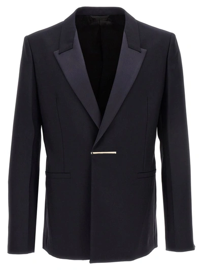 Shop Givenchy 'tuxedo' Blazer In Blue