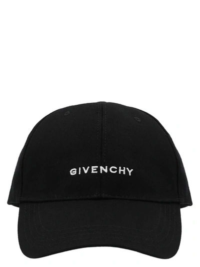 Shop Givenchy 'curved' Cap In Black