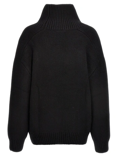 Shop Khaite 'landen' Sweater In Black
