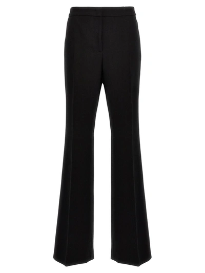 Shop Moschino Crepe Pants In Black
